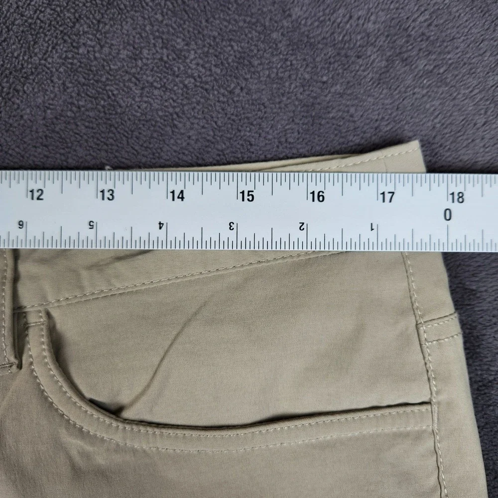 The North Face Sprag 5 Pocket Pants Mens 34 Short Khaki Reflective Stretch